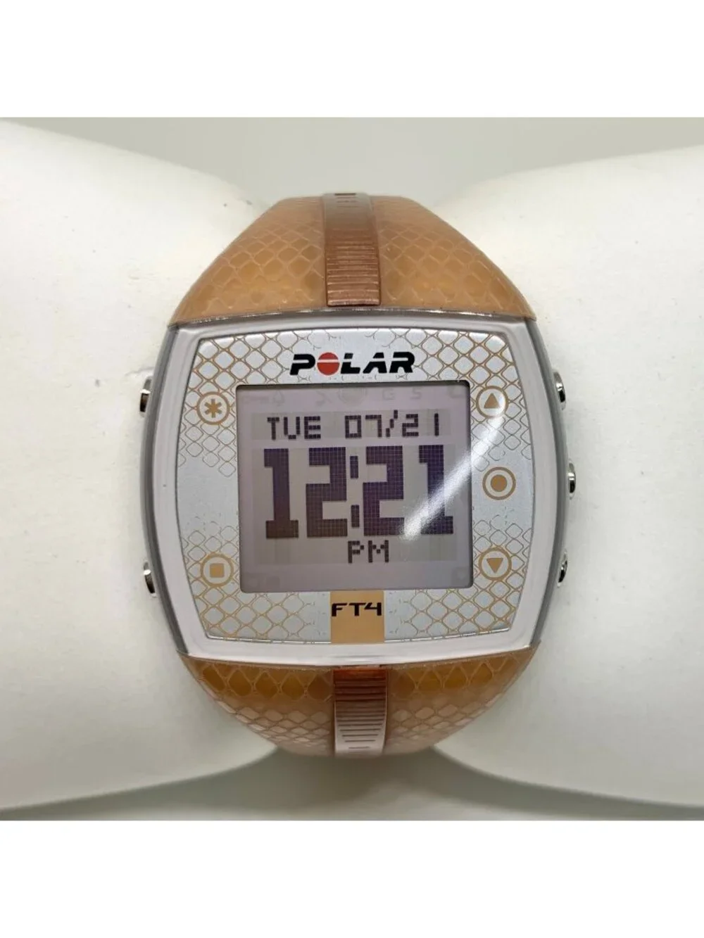 Polar FT4 Digital Watch Heart Rate Monitor digital 38mm Brown band running